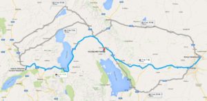 Şarkikaraağaç Kızıldağ Milli Parkı yol haritası